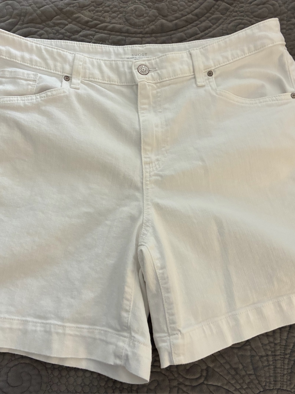 Chico's White Denim Jean Shorts
